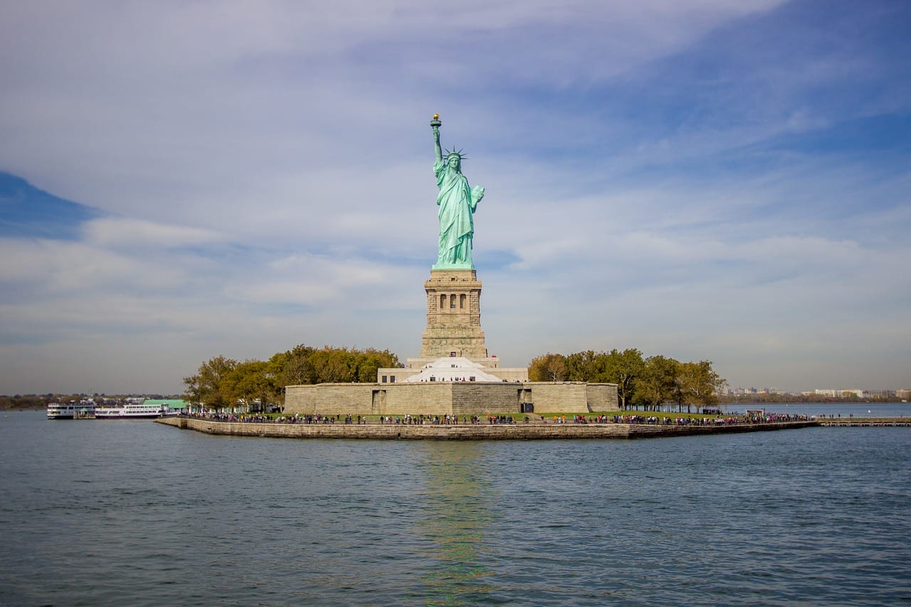 Die Freiheitsstatue in New York City - Manhatten