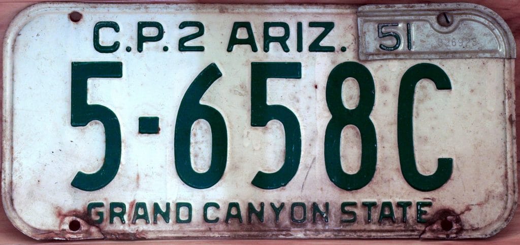 Nummernschild Arizona