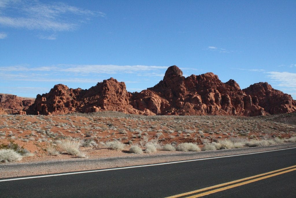 Zwei Routen führen zum Valley of Fire State Park Zwei Routen führen zum Valley of Fire State Park