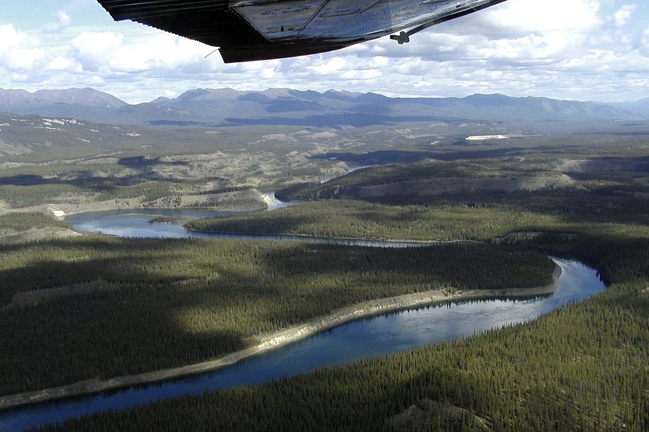 Yukon River: Blick aus dem Flugzeug
